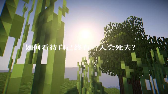 如何看待自己终有一天会死去？