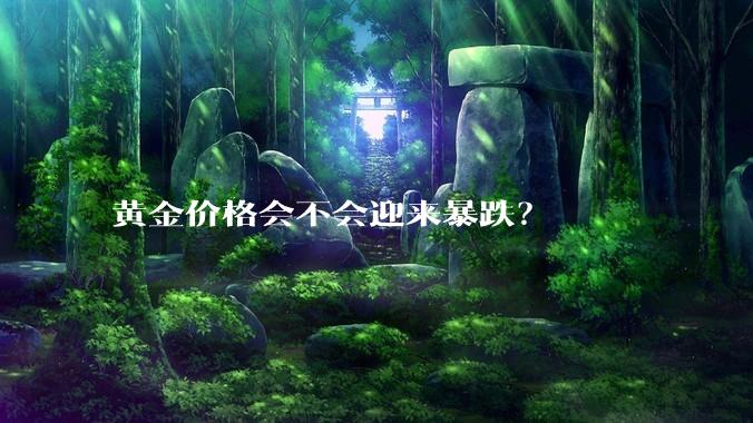 黄金价格会不会迎来暴跌？