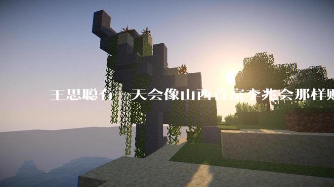 王思聪有一天会像山西首富李兆会那样败光家产吗？