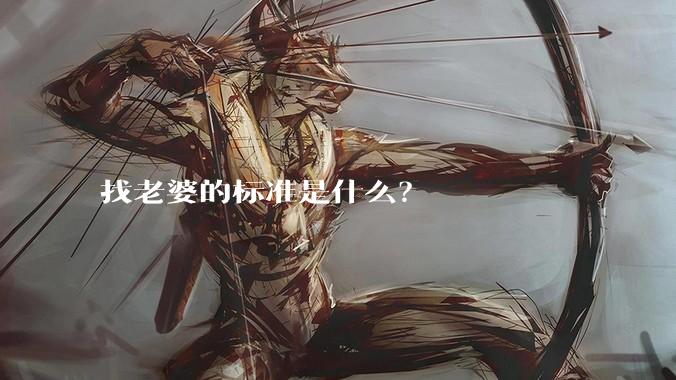 找老婆的标准是什么？
